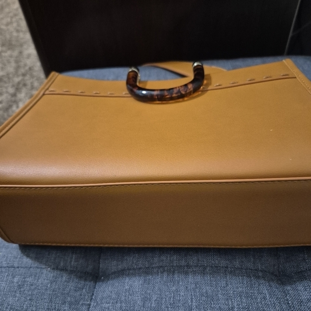 Tortoise Shell Top Handle Crossbody Shoulder Bag. NWOT - Picture 7 of 10